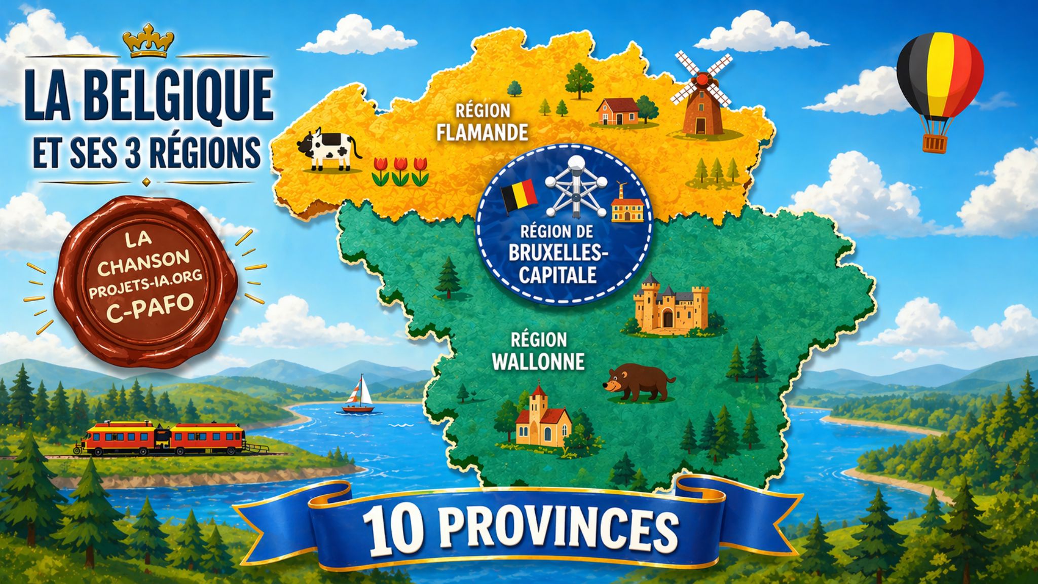 APPRENDRE LA BELGIQUE ET SES 10 PROVINCES