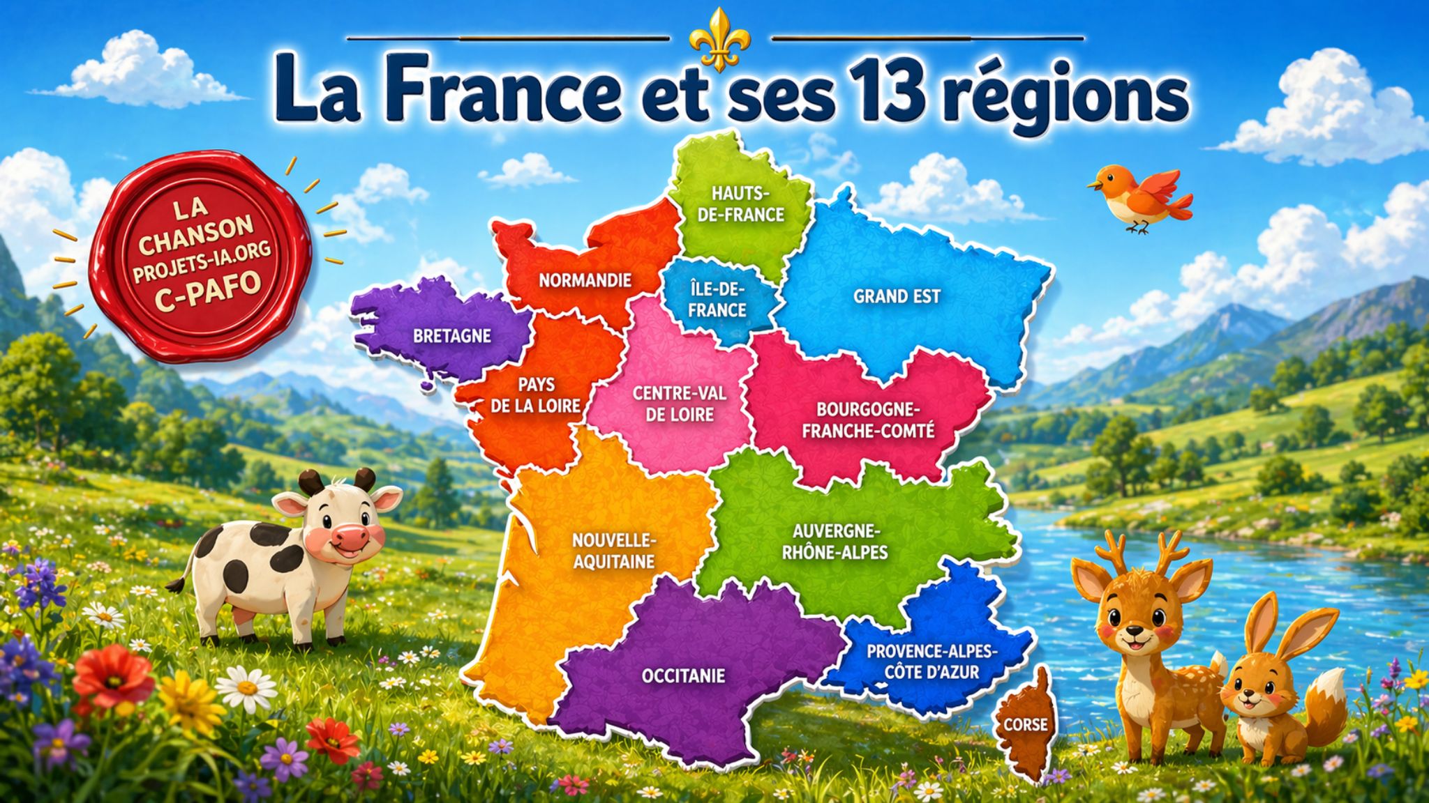 APPRENDRE LES 13 RÉGIONS DE FRANCE MÉTROPOLITAINE