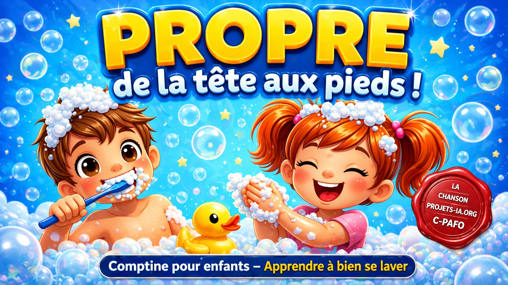 PROPRE DE LA TÊTE AUX PIEDS !